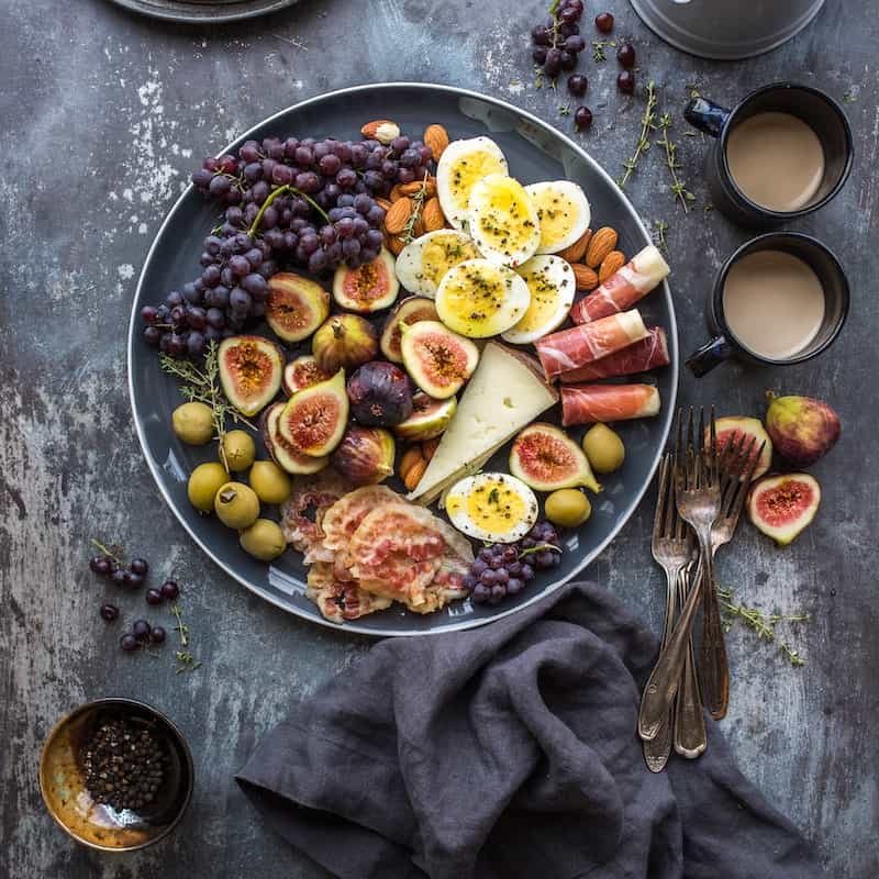 Photo of beatifully
           arranged food
